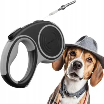 Vodítko pro psa VODÍTKO PRO PSA, pásek 4 m (M) do 20 kg, černé DOGNESS LIBERTY