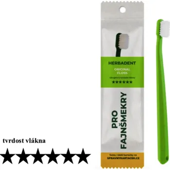 Dentální hygiena HERBADENT zubní kartáček FLOSS ORIGINAL barva: Tmavě zelená