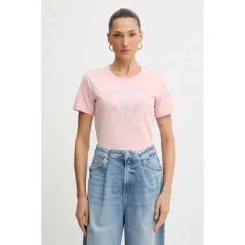 Dámské tričko Bavlněné tričko Guess W5BI18.I3Z14 růžová 30X, vel. XL