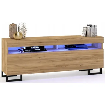 Komoda RTV skříňka KOMODA Play CRAFT Nohy černé + LED 120