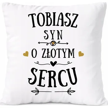 Polštář Dárek Polštář pro Huberta, syna dítěte s potiskem