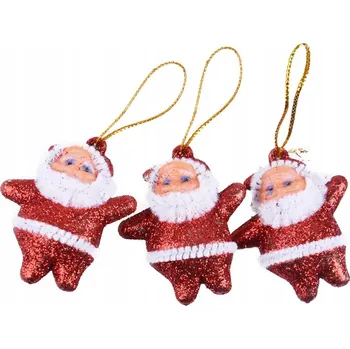 Vánoční dekorace Mikuláš ve tvaru Vánoční Baňky 5 cm 1 ks