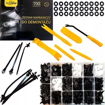 Stahovací páska SADA SPON KOLÍČKY DO AUTA 660 + STAHOVACÍ PÁSKY + STAHOVACÍ PÁSKY + BREŠKY / LŽÍCE