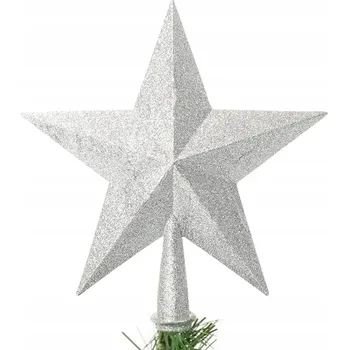 Vánoční dekorace VÁNOČNÍ HVĚZDA NA STROMEČEK ŠPIČKA OZDOBA NA VRCHOL STROMU