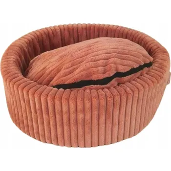 Pelíšek pro psa Pelíšek kulaté s proužky růží, výška 10 cm, průměr 38 cm