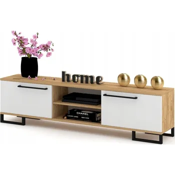 Komoda Stojící skříňka pod TV Komoda TV CRAFT Bílá 120 cm