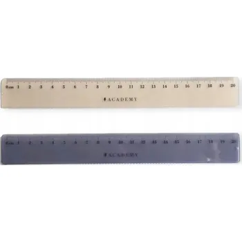 pravítka Plastové pravítko 20 cm Kolor Academy INT