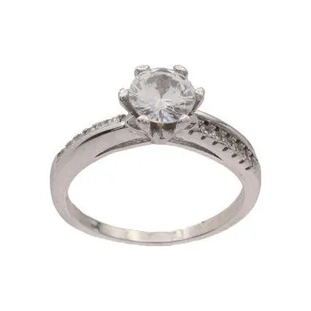 Prsten Stříbrný prsten s kamenem