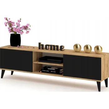 Komoda TV stolek Komoda Police Craft Černá Stojící 120 cm