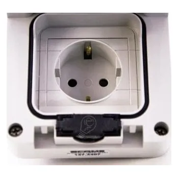 Elektrická zásuvka Bílá Elektrická Zásuvka Scame