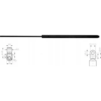 Dveře karosérie Plynová vzpěra zavazadlového prostoru Starline 14.14.801