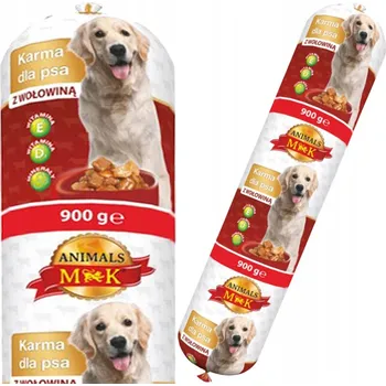 Krmivo pro psa Mokré MK Animals s krmivo masem 0,9 kg