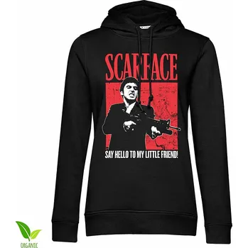 Dámská mikina Scarface mikina, Say Hello To My Little Friend Organic Girly Black, dámská XL