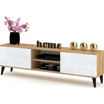 Komoda TV stolek / Komoda Craft Bílá Lesklá Skandinávský styl