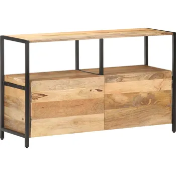 přebalovací pult a komoda Příborník 110 x 35 x 65 cm masivní mangovníkové dřevo Hnědá320918