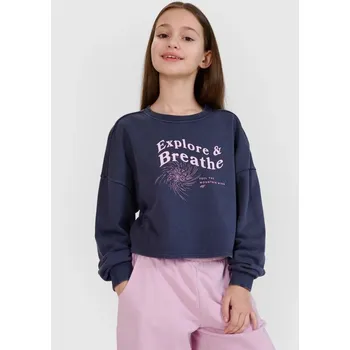 Chlapecká mikina Dívčí mikina bez kapuce 4F 4FJWSS25TSWSF1483-22S 152