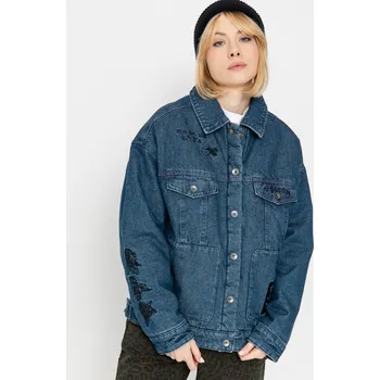 Dámská bunda Volcom Fa Keutchi Denim (vmi-vintage marbled indigo) S, modrá