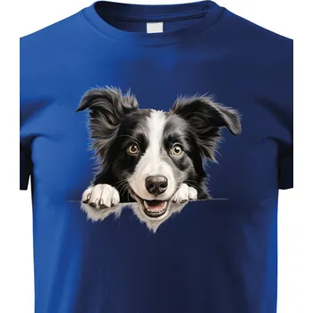 Chlapecké tričko Dětské tričko Border kolie, Barva Modrá, Velikost 158 cm/12 roků, Canvas Dětské tričko Bezvatriko.cz 2196