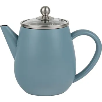 Konvice na čaj Bredemeijer Dvoustěnná konvička na čaj Duet Eva 0.5l ice blue