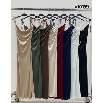 Dámské šaty Společenské šaty na ramínka 10159 barva: modrá tmavá