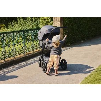 Kočárek EASYWALKER Kočárek kombinovaný Harvey⁵ Premium 2v1 Mineral Grey LITE AIR + CYBEX Aton B2 i-Size