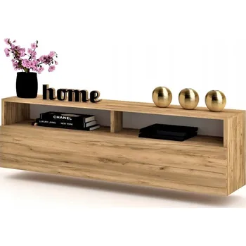 Komoda Závěsná skříňka RTV komoda PLAY OPEN Dub Craft 120