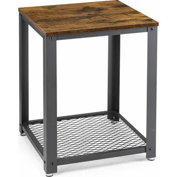 Noční stolek Čtvercový noční stolek LOFT s poličkou