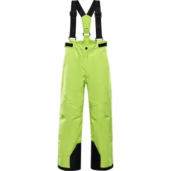 Sportovní oblečení kalhoty dětské dlouhé ALPINE PRO EDESO 2 lyžařské s membránou PTX zelené