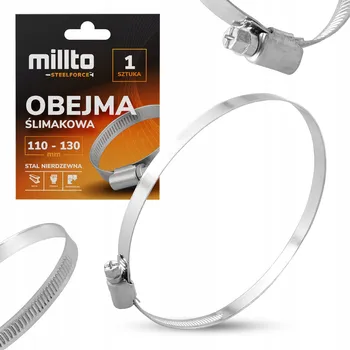 hadicová spona KOVOVÁ Hadicová Spona 110-130 mm U-šroub Objímka svorka ŠROUBOVANÁ Ocel