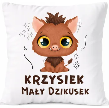 Polštář Dárek Polštář pro syna s potiskem v srpnu