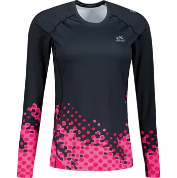 Dámská móda Dámské funkční triko s dlouhým rukávem premium ALTISPORT VOJ/ALW109TR03 RŮŽOVO-ČERNÁ L