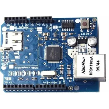 Elektronická stavebnice Ethernet Shield W5100 s microSD slotem - pro Arduino UNO, Mega