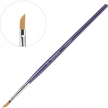 Kosmetický štětec Štěteček na obočí Creator Synthetic č. 12 dýka, fialová rukojeť