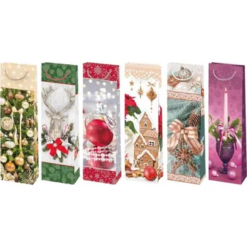 Dárková taška Dárková taška vánoční T12 30, 12x40x9cm