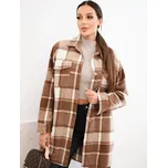 Dámská károvaná hnědá košile ART9007, VELIKOST UNI ( S, M , L )