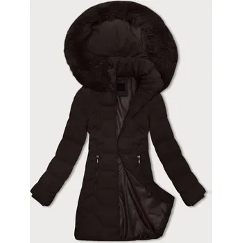 Dámská bunda v čokoládové barvě s kapucí J Style (16M9121-158) odstíny hnědé L (40)