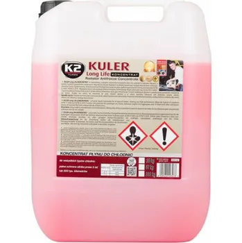 Náplň do chladiče a ostřikovače K2 Kuler Koncentrát chladicí kapaliny červený 20l