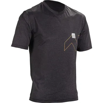 cyklistický dres LEATT Cyklistický dres s krátkým rukávem - MTB TRAIL 1.0 X-FLOW - černá S