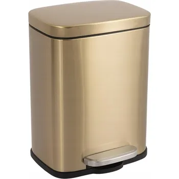 Odpadkový koš Odpadkový koš do domácnosti kuchyně koupelnový 5L s pedálem zlatý VIO