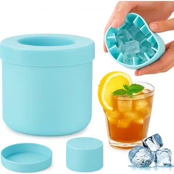 Tvořítko na led Forma na Led Kostky Kbelík ViO TSG-19 Silikonové Víko Trubice na Led