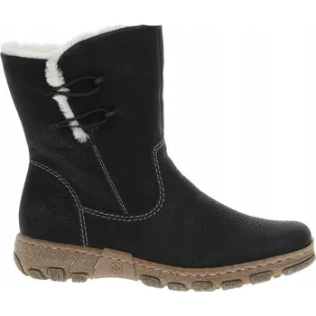 Dámské kozačky Rieker dámské kozačky po kolena na klínku, velikost 37