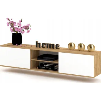 Komoda Závěsná TV skříňka Komoda Dub Craft Bílý 200