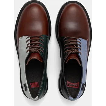 Dámské polobotky Kožené polobotky Camper TWS dámské, černá barva, na plochém podpatku, K201684-023 K201684.023 99X, EUR 40