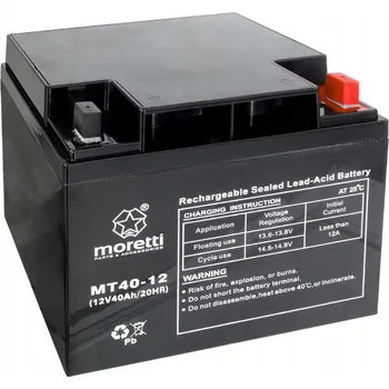 Záložní baterie Akumulátor Moretti UPS MT40-12 NOUZOVÉ SYSTÉMY, ALARMY