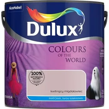 barva na zeď DULUX SVĚTA BARVA LATEXOVÁ NA ZEĎ Kvetoucí Mandloň 2,5L