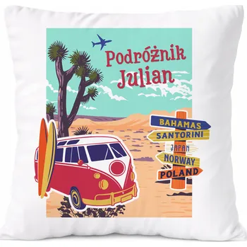 Polštář Dárek Polštář pro Aarona, syna dítěte, s potiskem