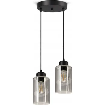 Závěsné stropní svítidlo lustr Černé sklo Glass Tube 535-EZ2 LED E27