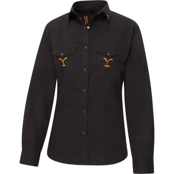 Dámská košile Stars & Stripes Košile westernová Yellowstone Protect the Family Stars & Stripes, dámská, černá L