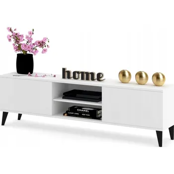 Komoda TV stolek Komoda Police Bílá Černá Skandinávský styl