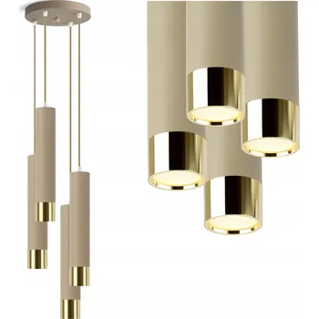 Závěsné stropní svítidlo trubice Kašmír Béžová Ecru LED do kuchyně, obývacího pokoje, nad barový pult